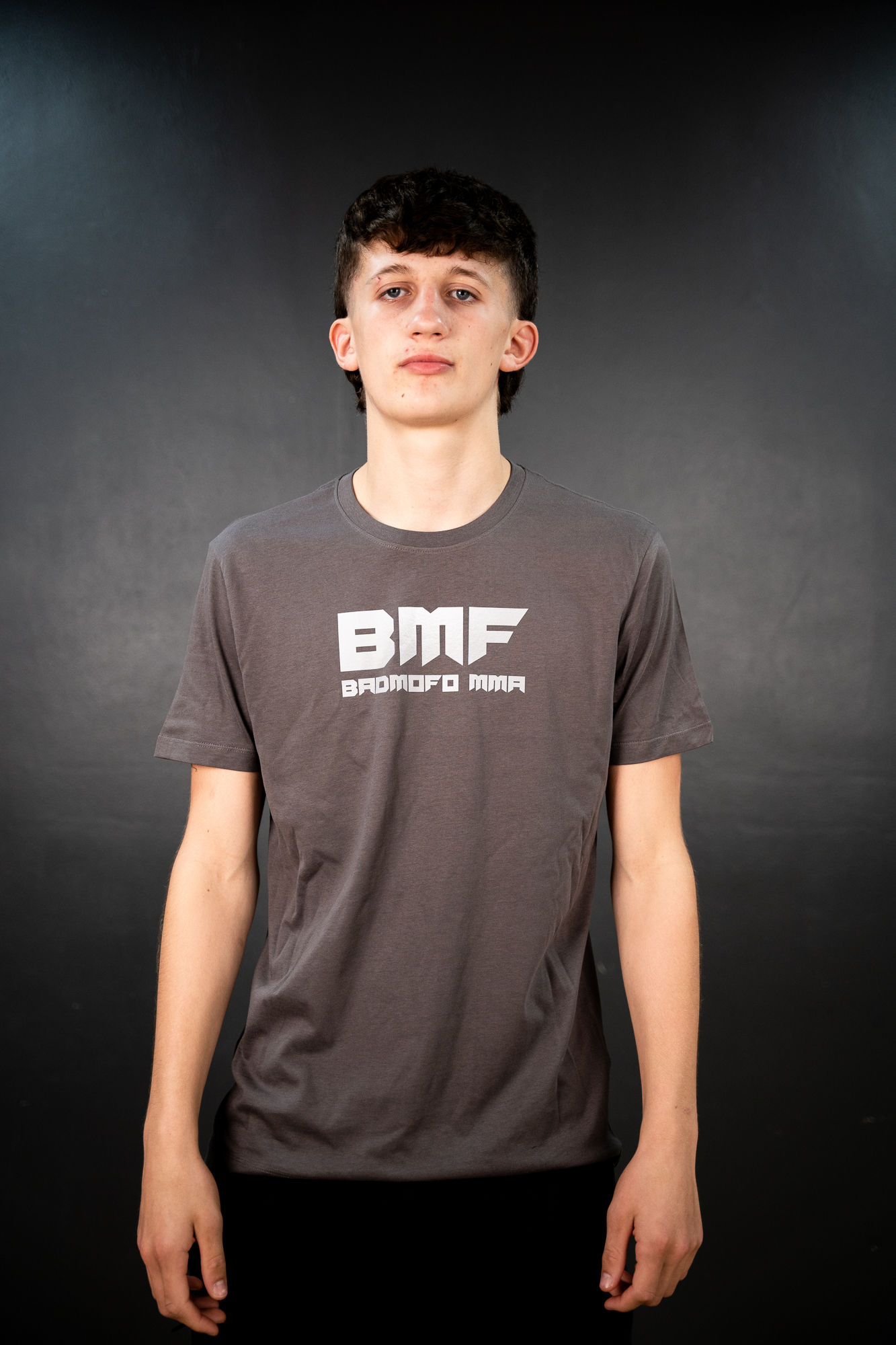 BMF MMA Logo T-Shirt - Grey