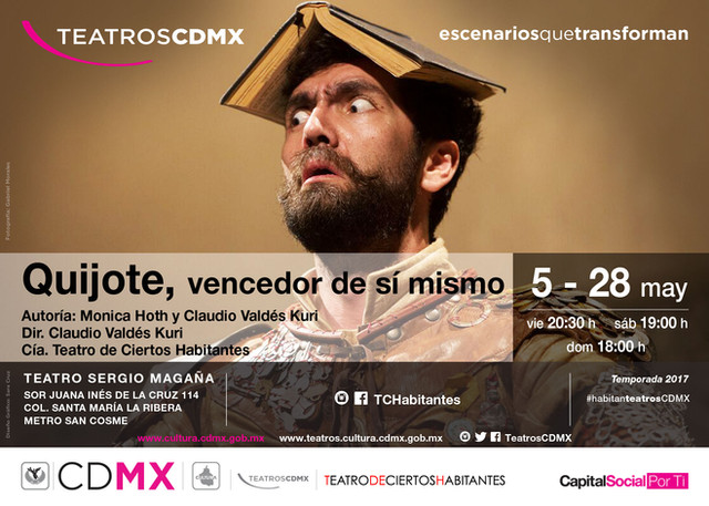 "Quijote, vencedor de sí mismo" del 5 al 28 de mayo en el Teatro Sergio Magaña