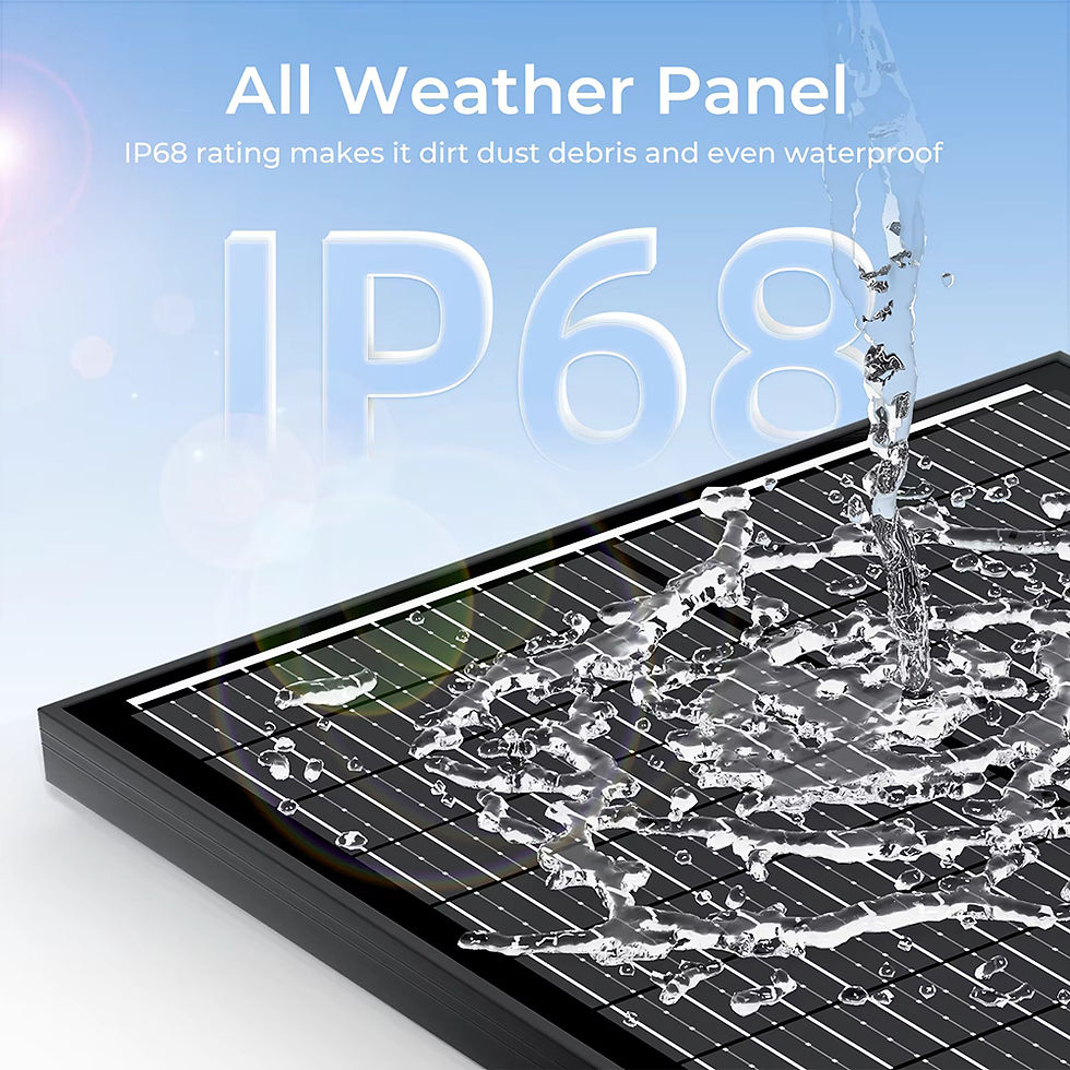 Thumbnail: Rvpozwer 300W Bifacial Solar Panels 18BB Monocrystalline Cells 25.5% High-Effici