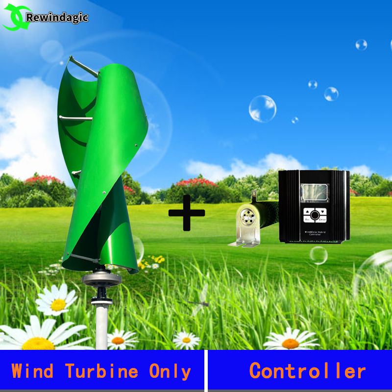 Thumbnail: 10000W Vertical Wind Turbine Generator Windmill With Free MPPT Charger Controlle