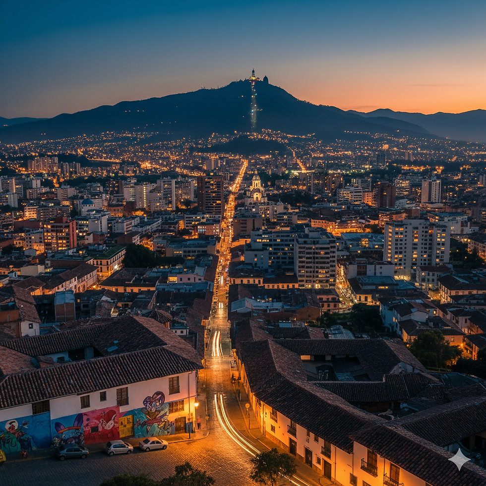 La flexibilidad y noches mágicas y frescas en Bogotá, Colombia
