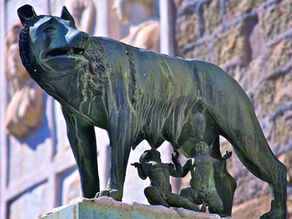 The Capitoline Wolf suckling Romulus and Remus