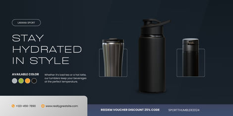 Dark Blue Black Minimalist Sport Tumbler Medium Banner.jpg
