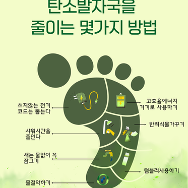 탄소발자국을 줄이는 생활속 지혜