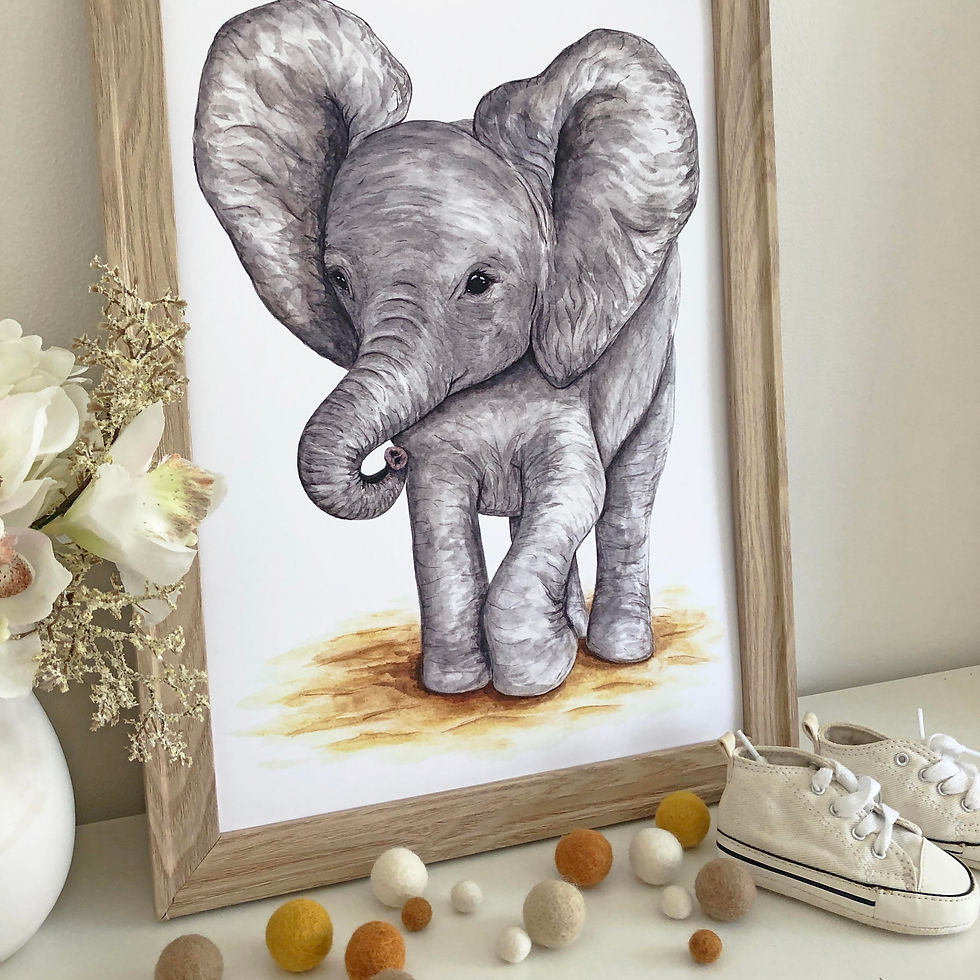 Thumbnail: Elle Elephant, Safari art range