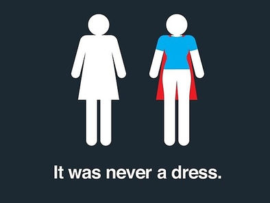 Iconic It was never a dress image to celebrate women
