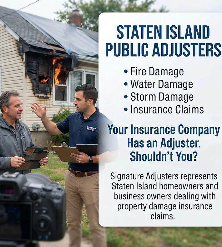 Staten Island Public Adjusters__Fire Damage • Water Damage • Storm Damage • Insurance Clai
