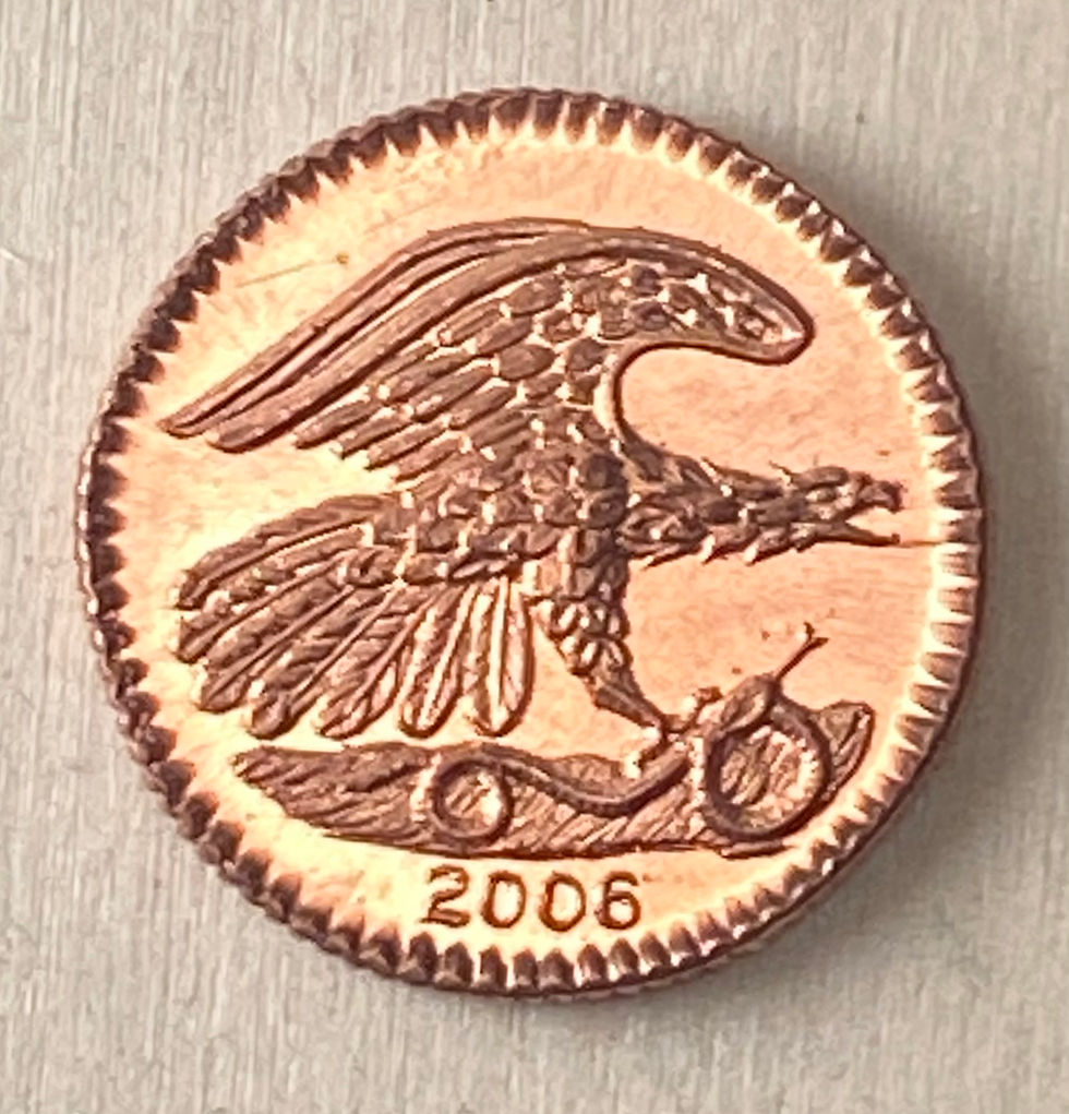 Thumbnail: Feuchtwanger Cent mini mint token in copper