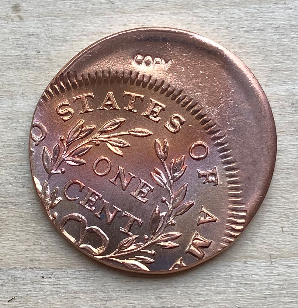 Thumbnail: Off-center 1796 Draped Bust Large Cent