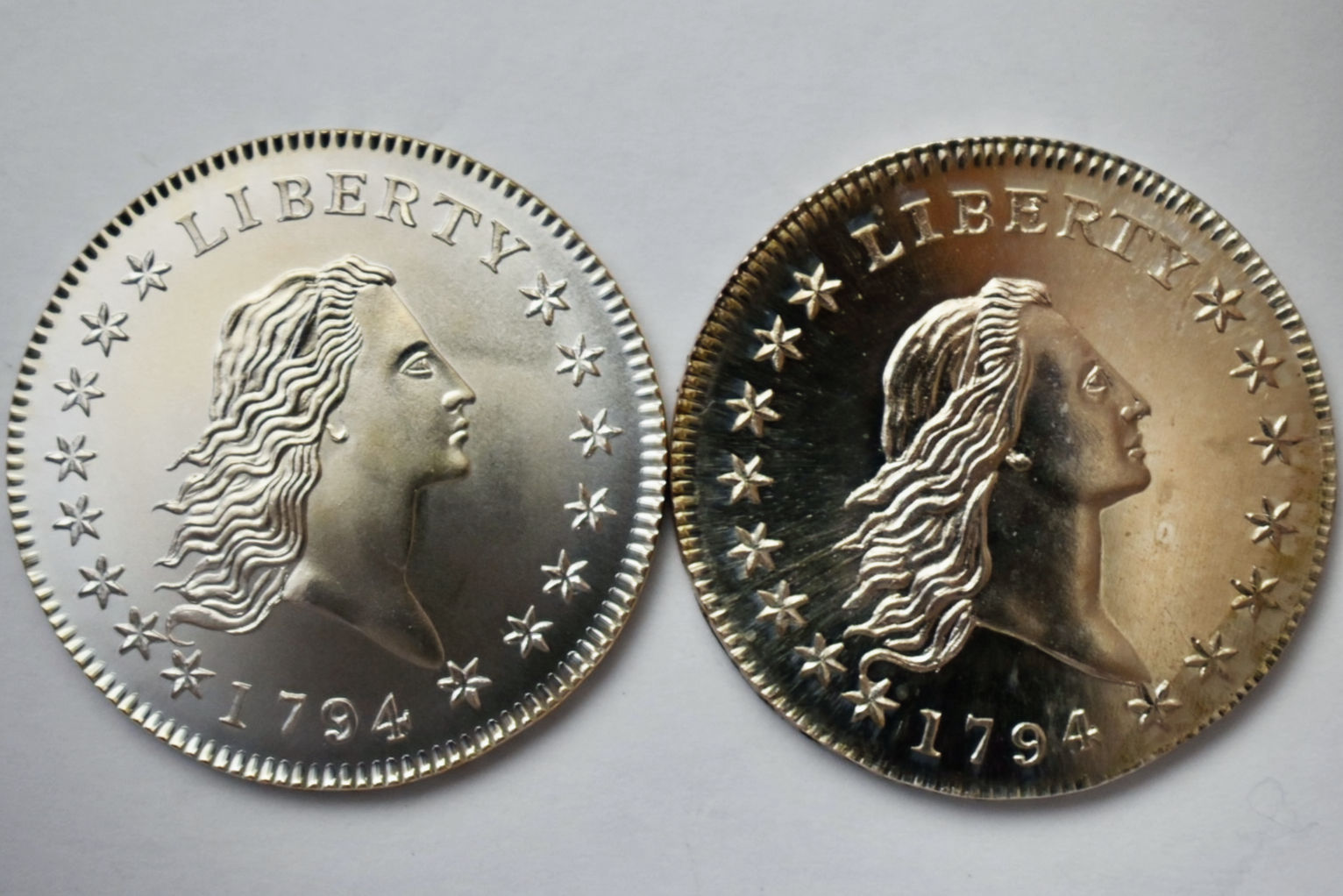 1794 Half Dollar reproduction die finish set