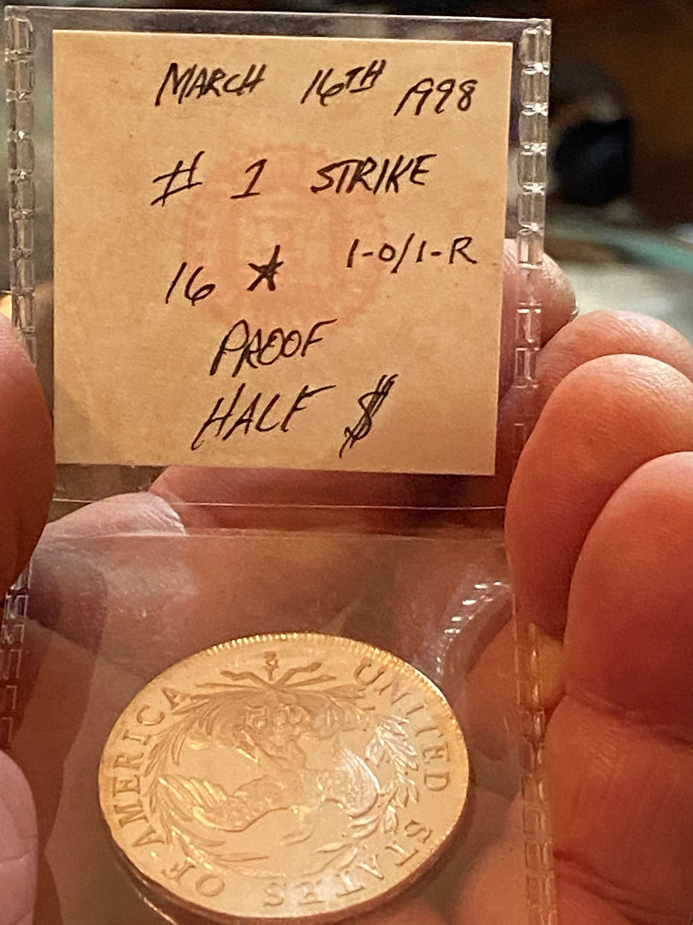 Thumbnail: Artist Proof 16 star Proof Half Dollar reproduction