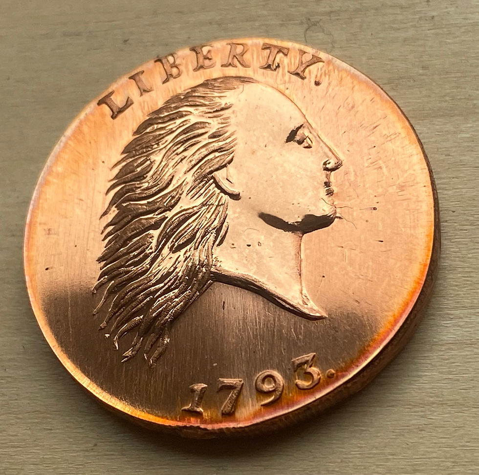 Thumbnail: 1793 reverse proof Coin World Chain Cent