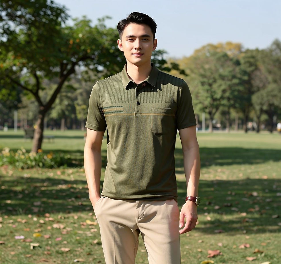 Thumbnail: Casual Polo Shirt for Men 
