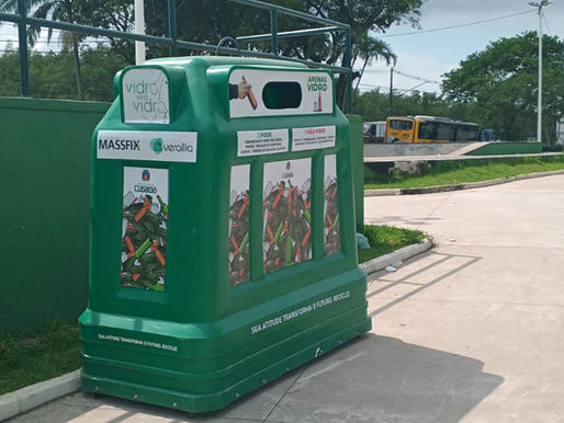 Cubatão avança na reciclagem com a chegada do Programa Vidro Vira Vidro
