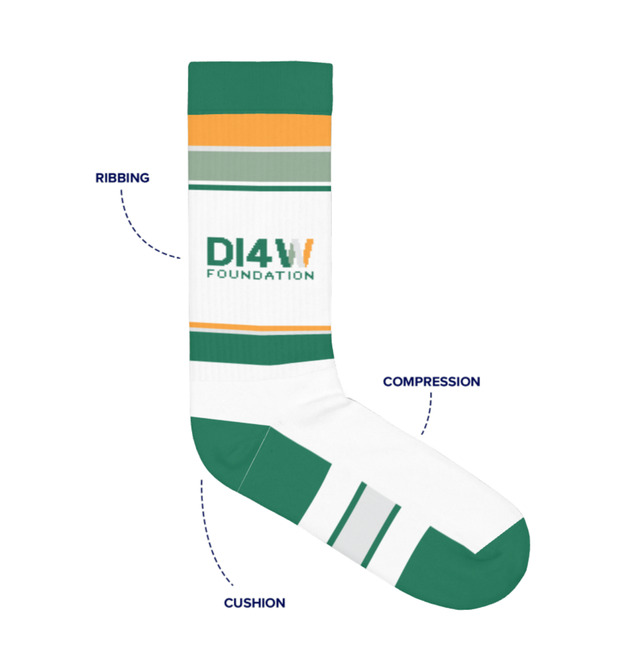 DI4W Athletic Crew Socks (Pair)