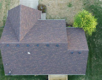 Top view of property