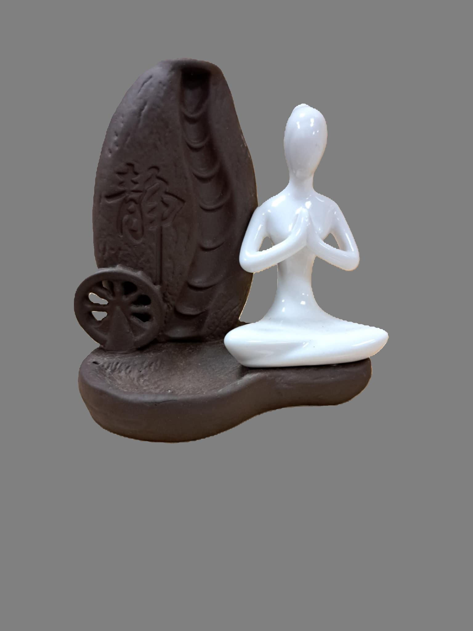 Statuette en céramique "méditation"