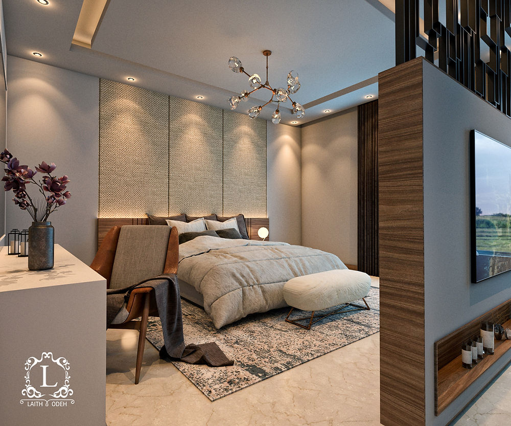 Modern bedroom with stylish interior design