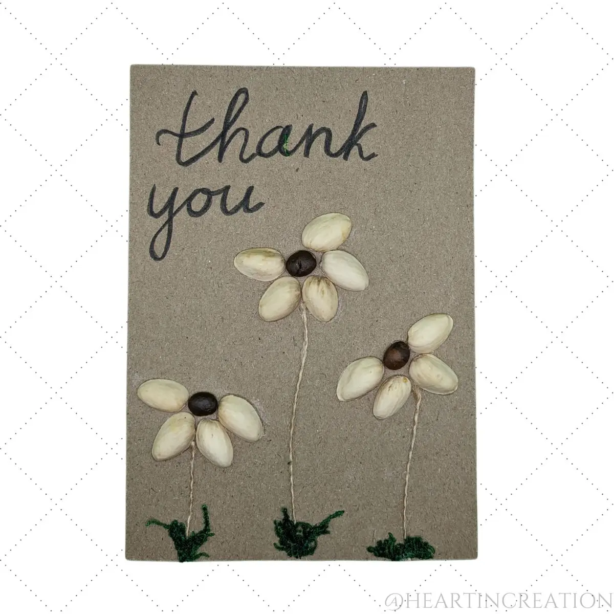 Handmade Thank You Cards Heart in Creation