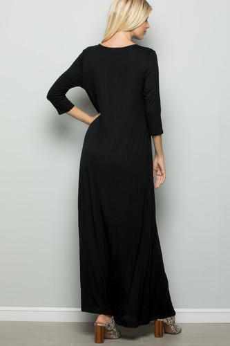 chinese dress ladies Maxi Dress With Pockets