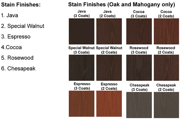 Stain Color Options