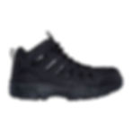 Bota de trabajo Skechers Work con tecnología Air Cooled Memory Foam y punta de acero, mostrando su diseño robusto y profesion