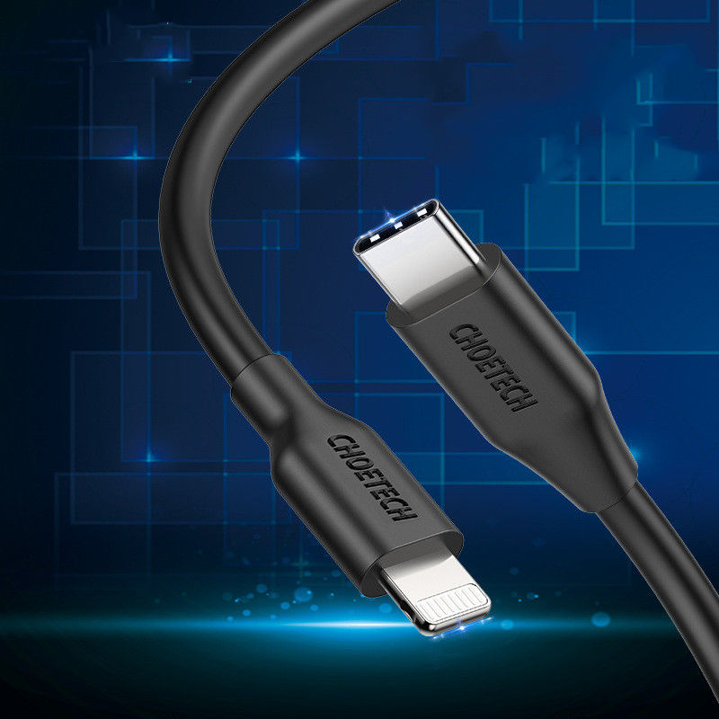 Miniatura: CHOETECH 2m USB-C to Lightning MFi Certified Cable