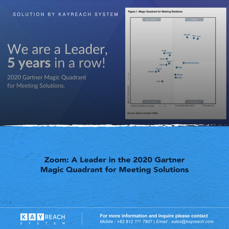 Zoom: A Leader in the 2020 Gartner Magic Quadrant for Meeting Solutions
