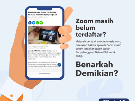 Benarkah aplikasi Zoom belum terdaftar?