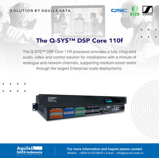 Q-SYS™ Core 110f DSP Features