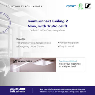 Sennheiser TTC2 CEILING MIC Highlights Voice, Reduces Noise