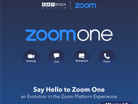 Say Hello to Zoom One, an Evolution in the Zoom Platform Experience