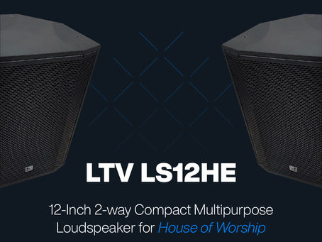 The LTV LS12HE 12-Inch 2-way Compact Multipurpose Loudspeaker for House of Worship