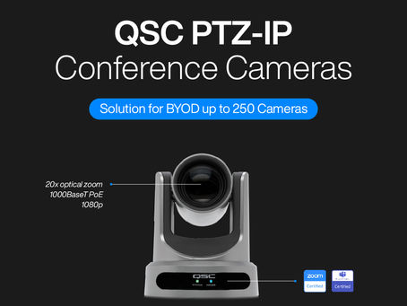 QSC PTZ-IP Conference Cameras Solution for BYOD up to 250 Cameras