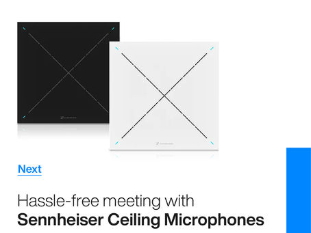 Hassle-free meeting with Sennheiser Ceiling Microphones