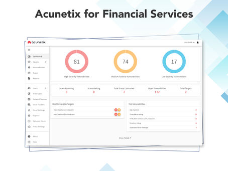 Acunetix for Financial Services