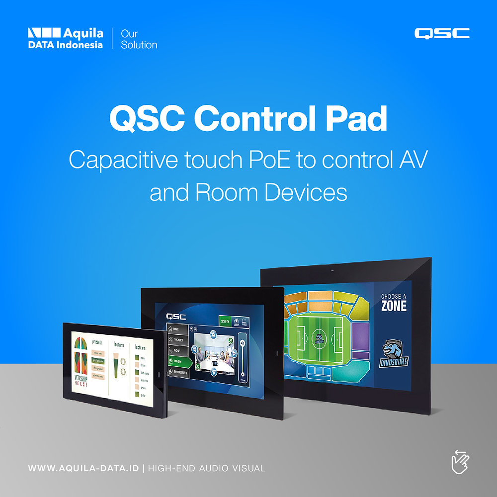 Qsc Control System QSC Control Pad | Capacitive touch PoE to control AV and Room Devices