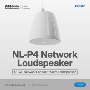 NL-P4 Network Loudspeaker | Q-SYS network pendant-mount loudspeaker