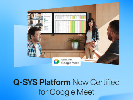 QSC software-based audio processing enables Google Meet in high-value spaces