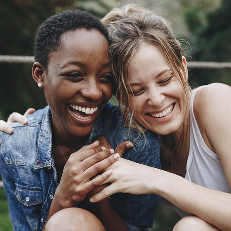 Happy Friends Laughing