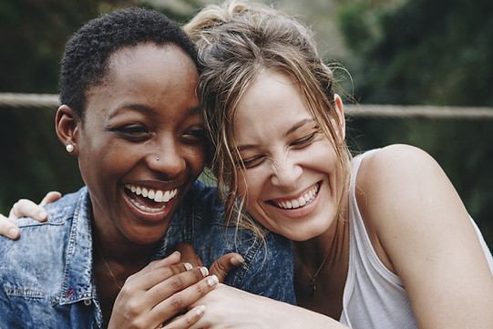 Happy Friends Laughing