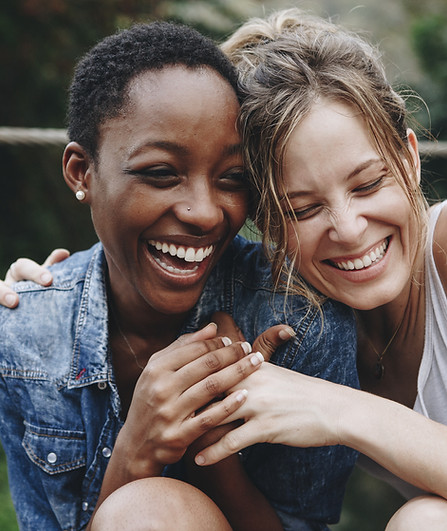 Happy Friends Laughing