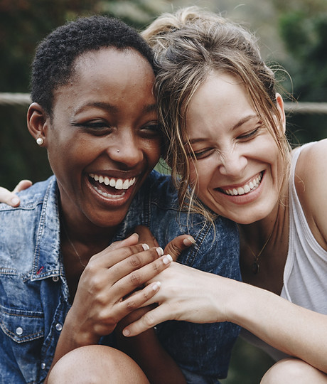 Happy Friends Laughing