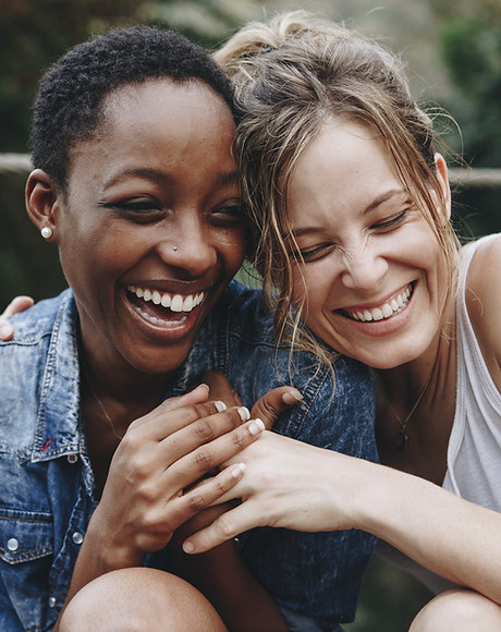 Happy Friends Laughing