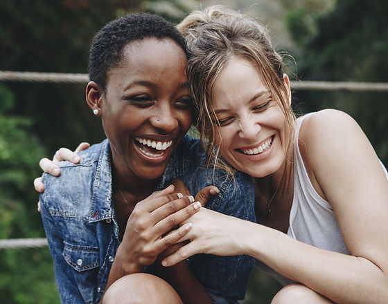 Happy Friends Laughing