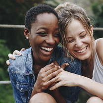 Happy Friends Laughing