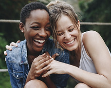 Happy Friends Laughing