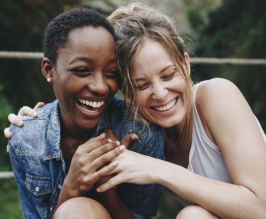 Happy Friends Laughing