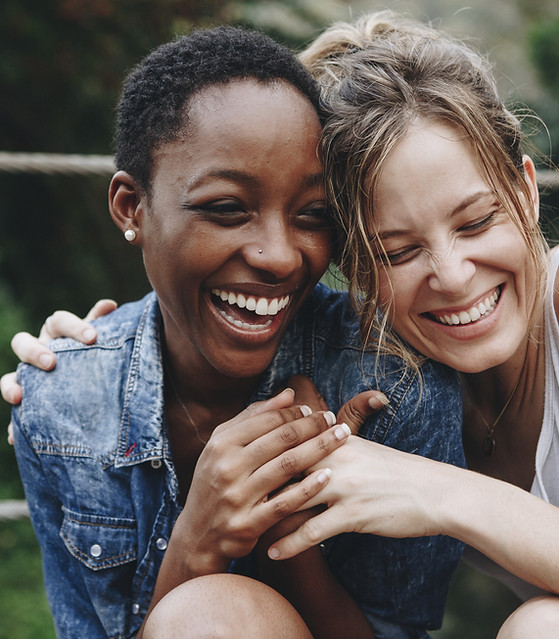 Happy Friends Laughing