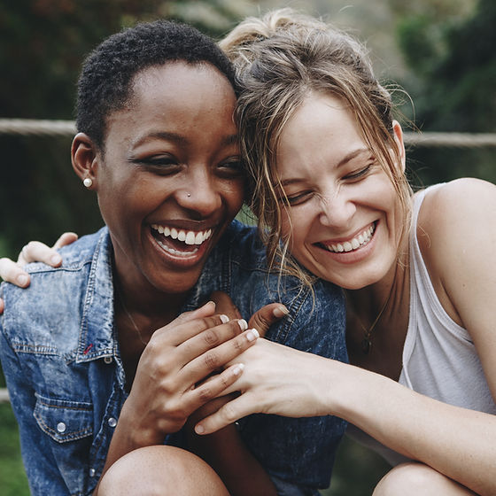 Happy Friends Laughing